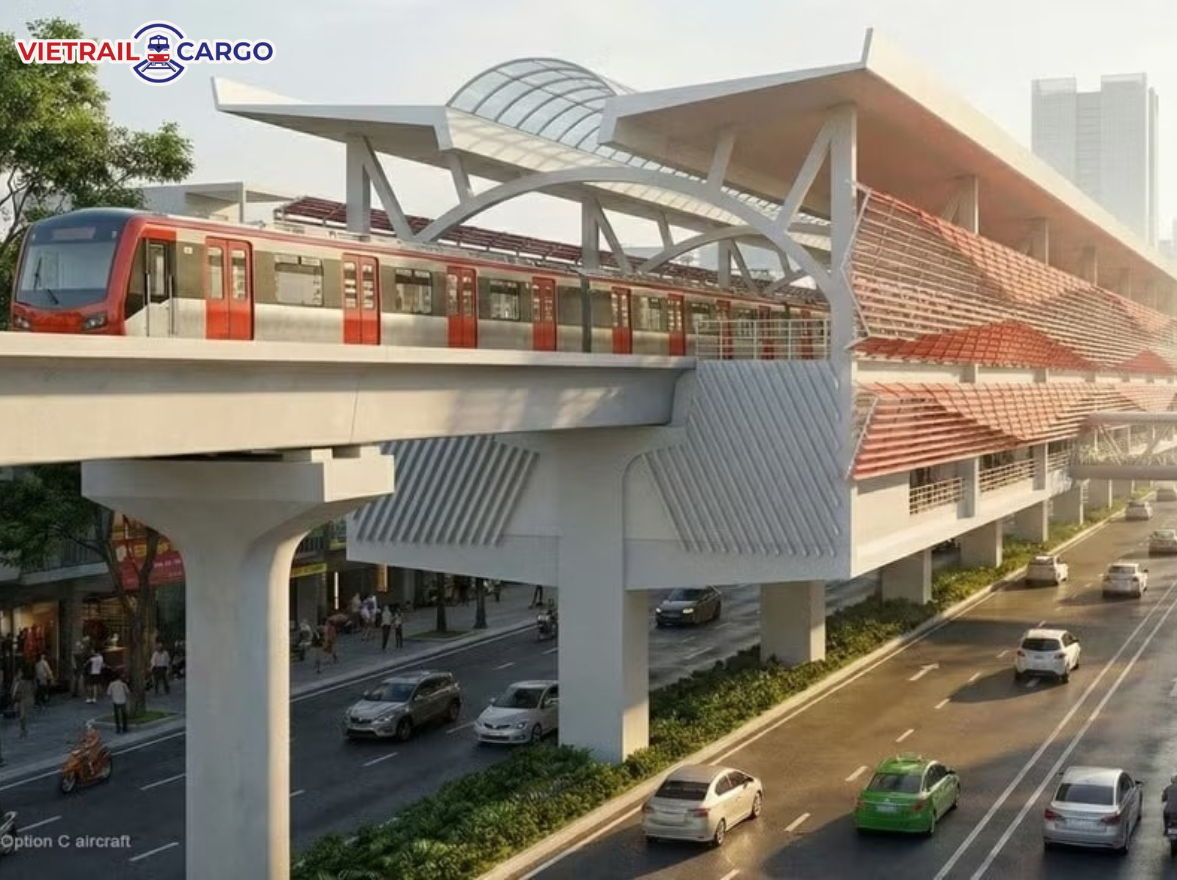 Phối cảnh tàu và nhà ga tuyến metro số 2 ở TP.HCM