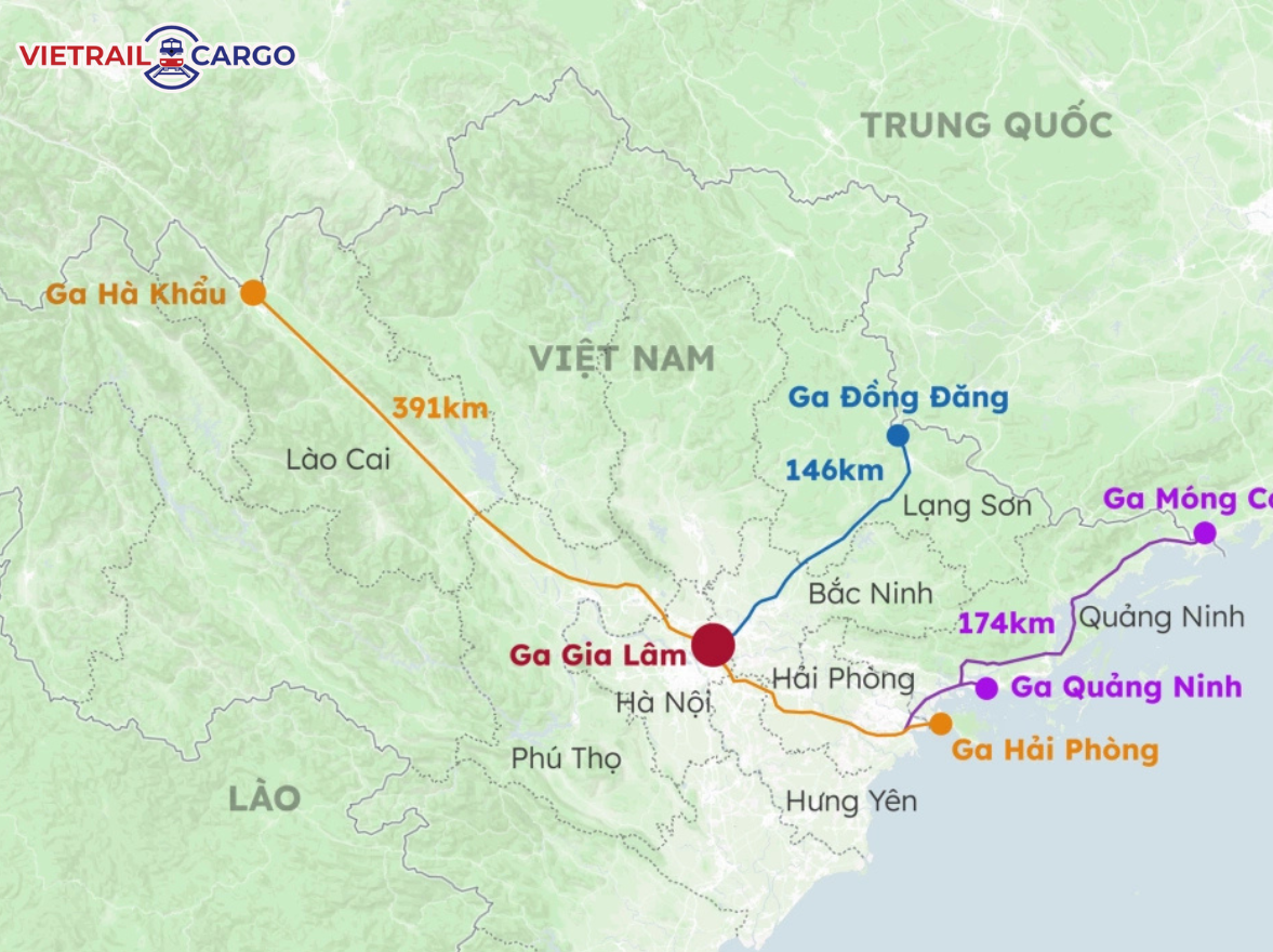 Ba tuyến đường sắt kết nối Trung Quốc