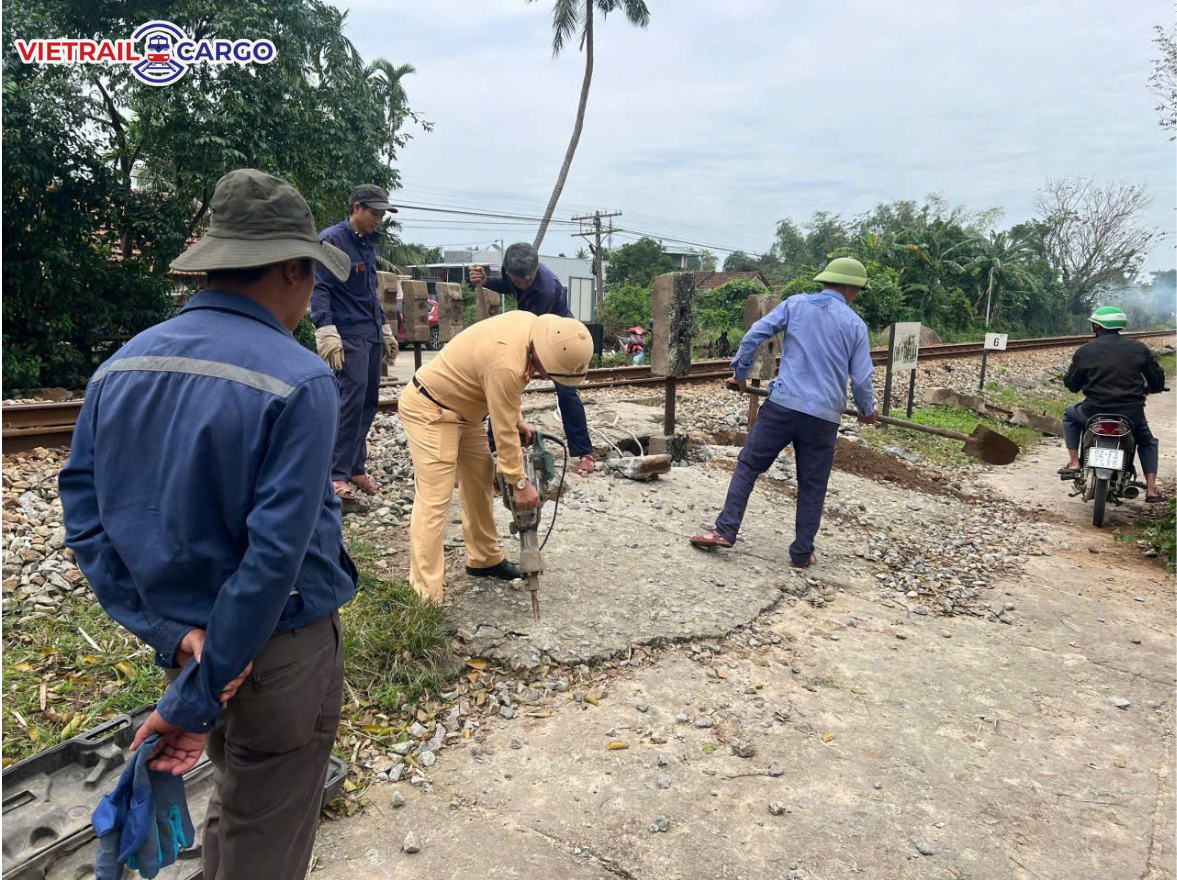Rào chắn lối đi tự mở tại Km870+050
