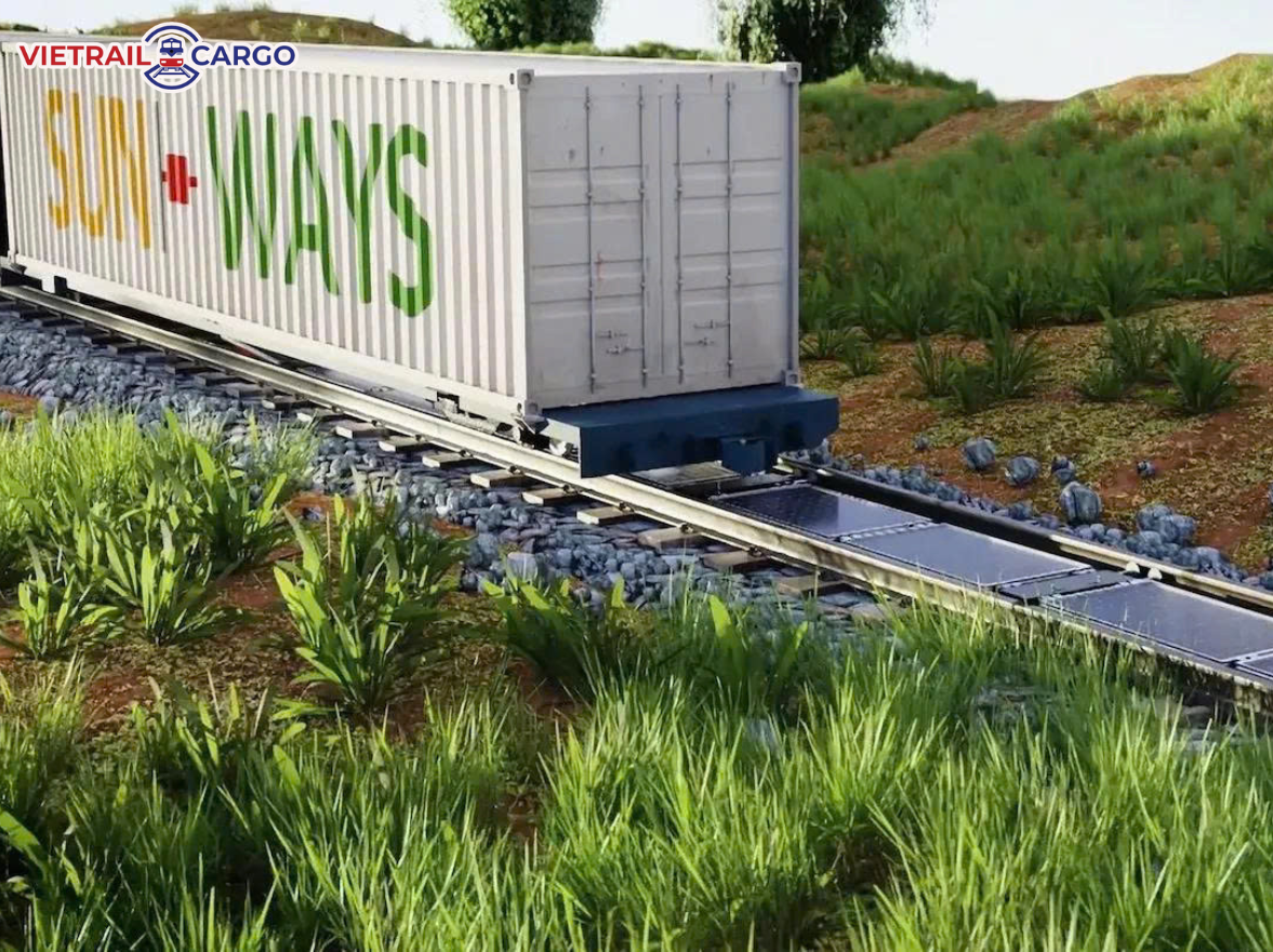 Chuyến tàu chạy qua tuyến đường sắt “xanh” ở Thụy Sĩ