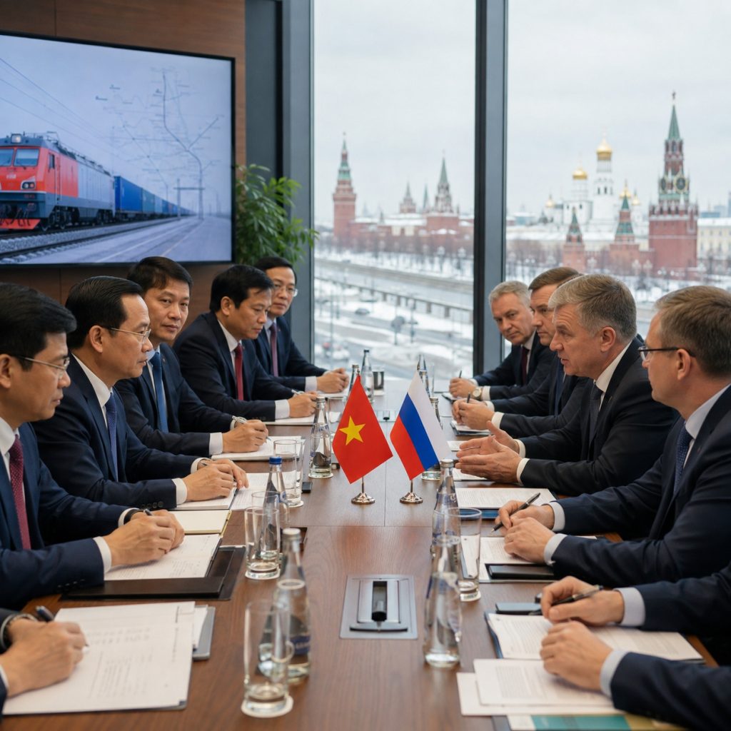 VNR thúc đẩy hợp tác đường sắt liên vận quốc tế Việt Nam – Nga tại Moscow