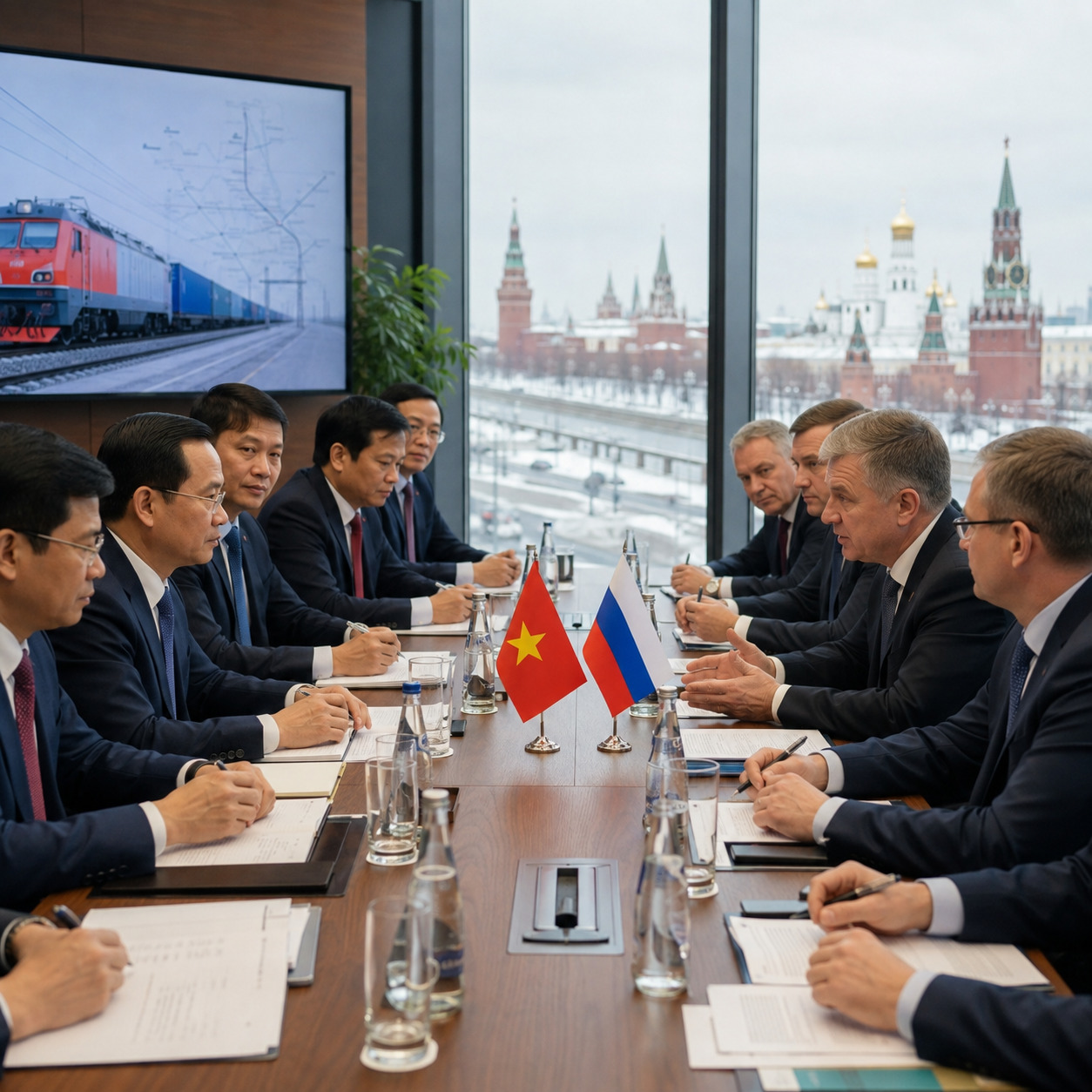 VNR thúc đẩy hợp tác đường sắt liên vận quốc tế Việt Nam – Nga tại Moscow VNR thúc đẩy hợp tác đường sắt liên vận quốc tế Việt Nam – Nga tại Moscow