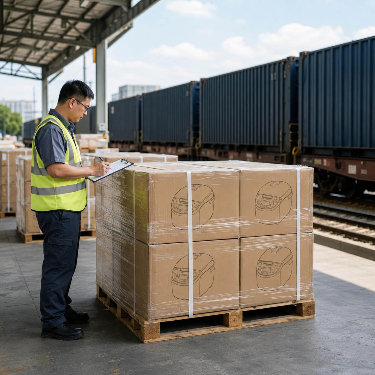 Cách đóng gói nồi cơm điện trước khi vận chuyển