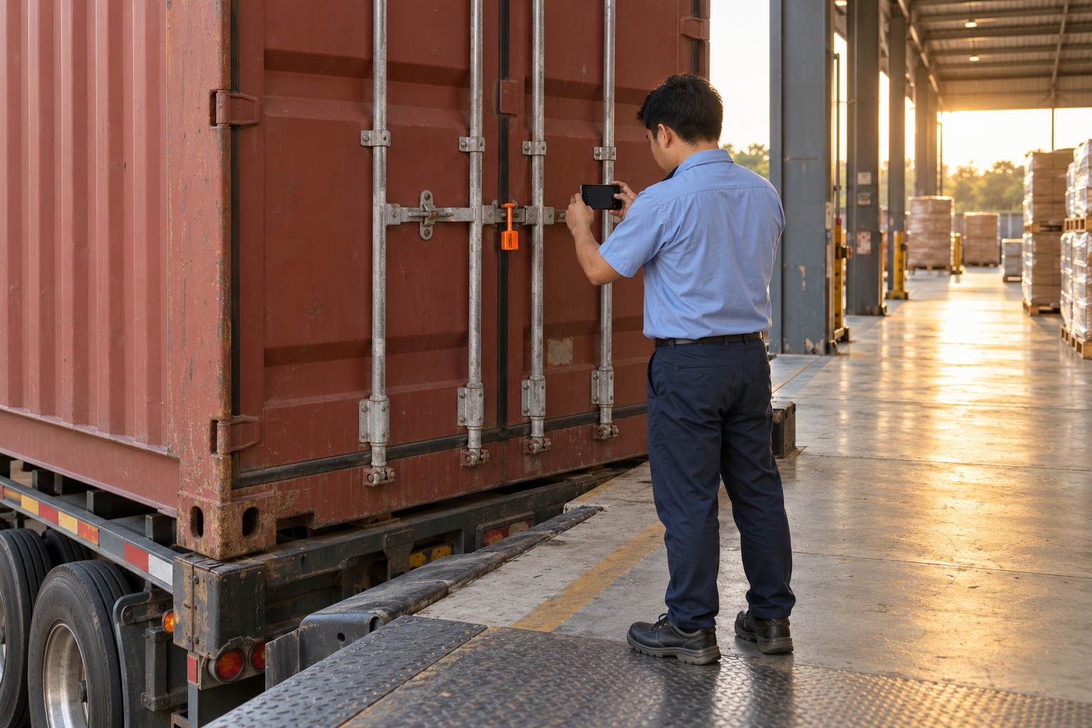 Quy trình kiểm tra container khi giao nhận đường sắt