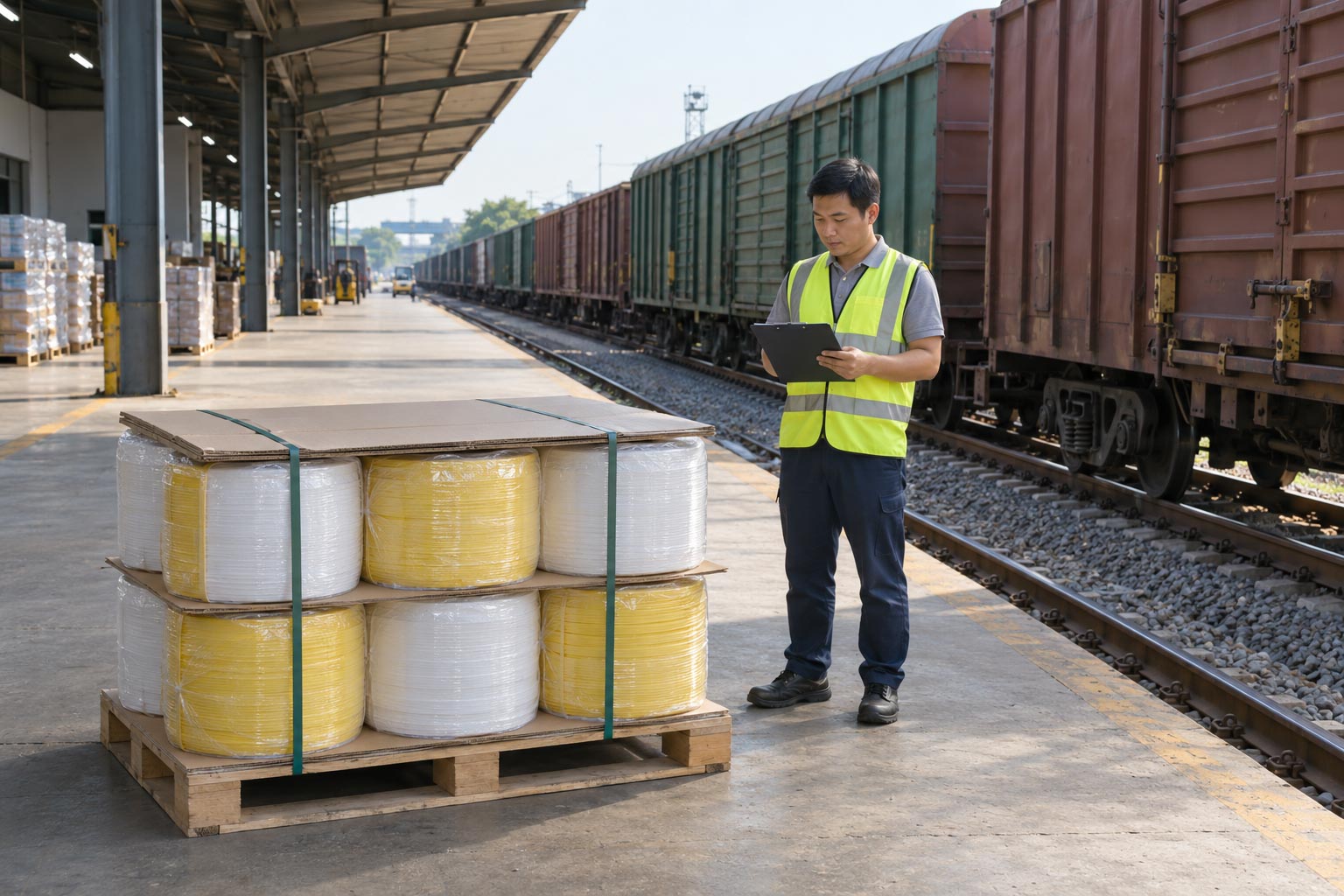 Đóng gói cuộn dây đai PP để hạn chế hư hỏng
