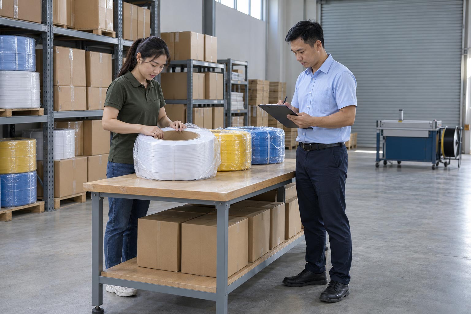 Quy trình gửi cuộn dây đai từ Bình Dương ra Hà Nội